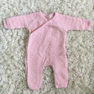 Burt’s Bees Organic Kimono Style Onepiece. Size:NB